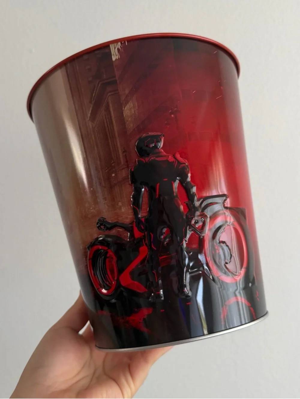 NEW TRON Ares metal/tin popcorn bucket